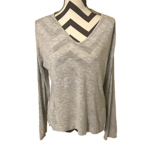 Madewell Anthem Heathered Gray Top Sz M - Picture 1 of 8